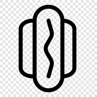 Chicago Hund, frankfurter, wurst, wiener symbol