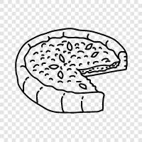 Chicago pizza, pizza, deep dish, Chicago style icon svg