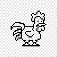 chicken, farm, eggs, farmer icon svg