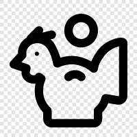 Chicken, Banks, Money, Loans icon svg