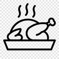 chicken, roast chicken, chicken dinner, dinner icon svg