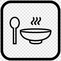 chicken, beef, vegetable, Soup icon svg