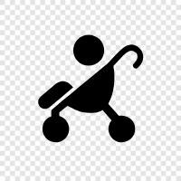 child care, safety, everyday use, Stroller icon svg