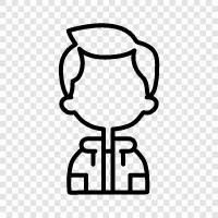 child, youngster, lad, chap icon svg