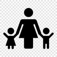 children, parents, siblings, Family icon svg