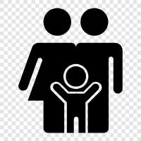 children, parents, siblings, relatives icon svg