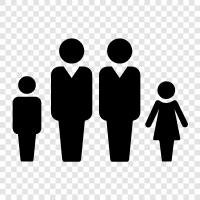 children, parents, siblings, cousins icon svg