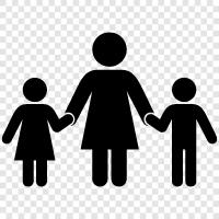 children, parents, siblings, cousins icon svg