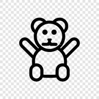 children s toy, plaything, stuffed animal, teddy bear icon svg
