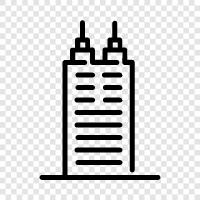 China, city, business, investment icon svg