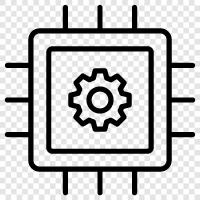 chip fabrication, chip assembly, chip design, chip fabrication plant icon svg