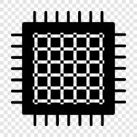 chipsets, computer chips, mobile chips, microchips icon svg