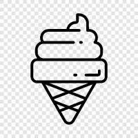 Chocolate, Vanilla, Sundae, Ice Cream Truck icon svg