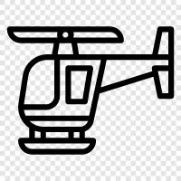 helikopter, rotor, uçak, kaldırma ikon svg