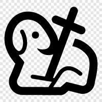 christian, lamb, sacrifice, God icon svg