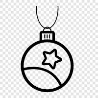 Christmas decorations, Christmas tree, Christmas ornaments, Xmas tree icon svg