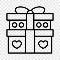 christmas, gift, gift giving, presents for her icon svg