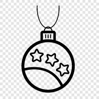 Christmas, ball, decorations, holiday Значок svg