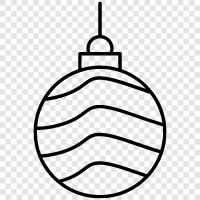 christmas ornaments, christmas tree ornament, christmas gift ornament, christmas ornament icon svg