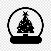 Christmas tree ornaments, Christmas tree decorations, Christmas tree gift icon svg
