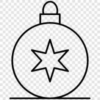 christmas tree ornaments, christmas gift, christmas ornam, christmas ornament icon svg