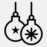 christmas tree, christmas ornaments, christmas gift, christ icon svg