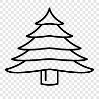 Christmas tree, Christmas, tree, nature icon svg