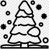Christmas tree, tree, Christmas, tree decor icon svg