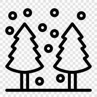 Weihnachtsbaum, Ferienbaum, vorbeleuchteter Baum, Kunstbaum symbol