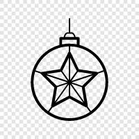 christmas tree, ornaments, tree, prezzies icon svg