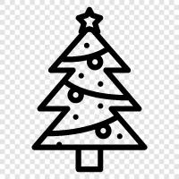 Christmas, tree, ornaments, tree stand icon svg