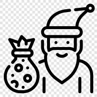 Christmas, Father Christmas, Saint Nicholas, Christmas tree icon svg