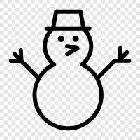 Christmas, decoration, fun, Snowman icon svg