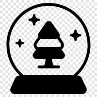 Christmas, decoration, collectible, Snow Globe icon svg