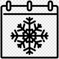 Christmas, New Year, snow, cold icon svg