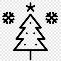 Christmas, trees, decorations, ornaments icon svg