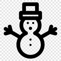 Christmas, decoration, homemade, Snowman icon svg