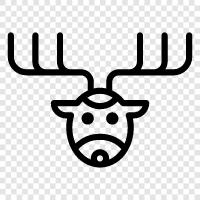 Christmas, Rudolph, Norwegian, Yule icon svg