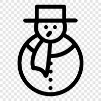 Christmas, Christmas ornament, Christmas decoration, snowman ornament icon svg