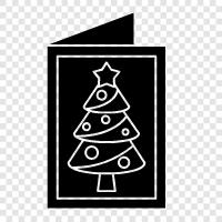 Weihnachten, Feiertage, Grußkarte, Wünsche symbol