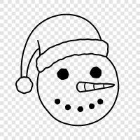 Christmas, Christmas ornament, Christmas decoration, Snowman icon svg