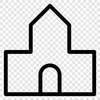 church, religious, place of worship, place of worship architecture icon svg