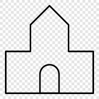 church, religious, architecture, cathedral icon svg