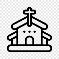 church, religious, holy, spiritual icon svg