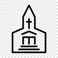 churches, Christian, Christian church, Christian worship icon svg