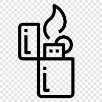 Cigarette Lighters, Bic Lighters, Gasoline Lighters, Lighters icon svg