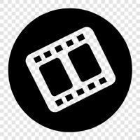 cinema, filmmaking, film criticism, film festivals icon svg