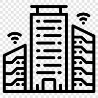 cities of the future, urban planning, innovative technology, city infrastructure icon svg