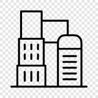 city, modern, architecture, landscape icon svg