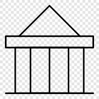 city, Athens, Greece, acropolis icon svg